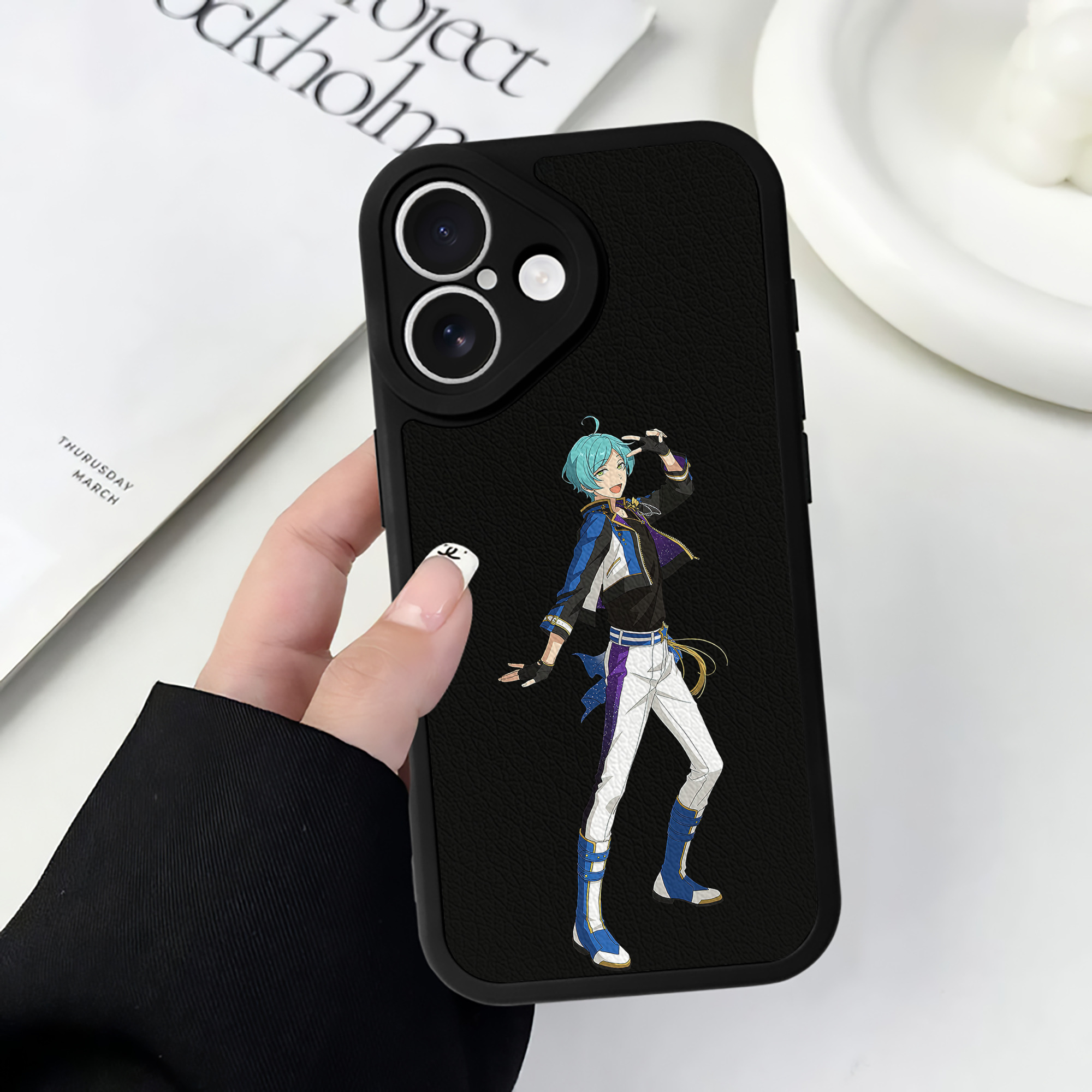 （画像用） あんさんぶるスターズ! Ensemble Stars 【iPhone 16シリーズ対応】シリコンスマホケース（レザー調） 材質：シリコン